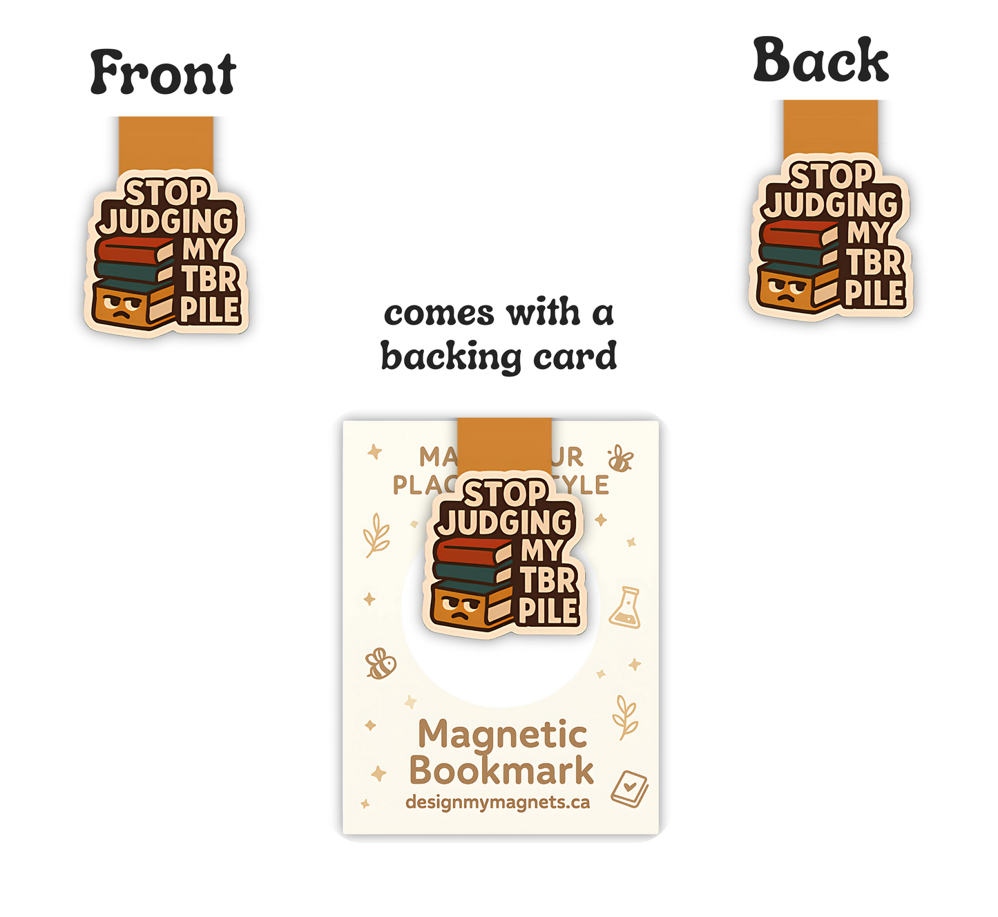 'TBR Pile' Magnetic Bookmark – Funny Magnetic Bookmark