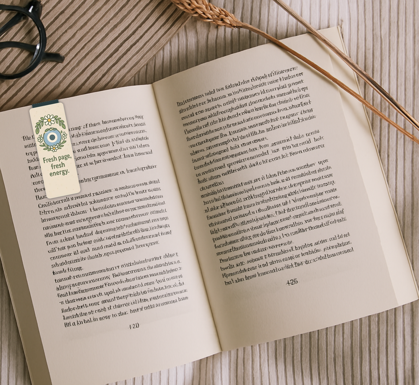 Fresh Energy Evil Eye Bookmark | Plant Lover Magnetic Bookmark