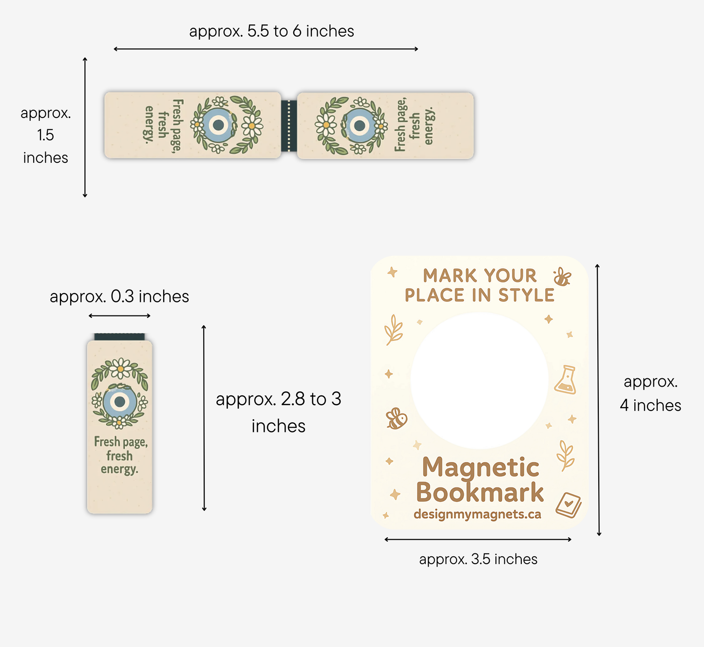 Fresh Energy Evil Eye Bookmark | Plant Lover Magnetic Bookmark