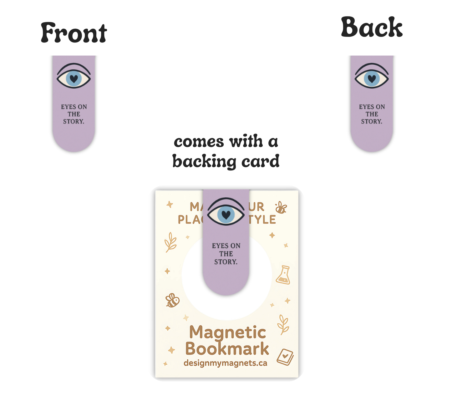 'Eyes on the Story' Evil Eye Bookmark | Magnetic Page Holder | Cute Gift for Readers