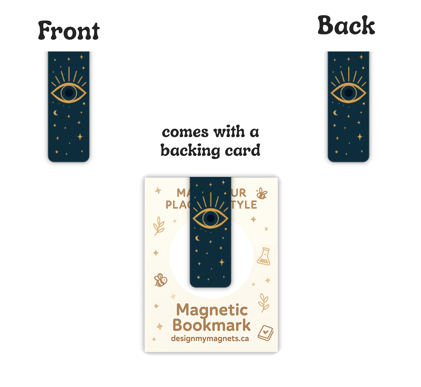 Mystical Evil Eye Magnetic Bookmark | Celestial Bookish Gift for Readers & Book Lovers