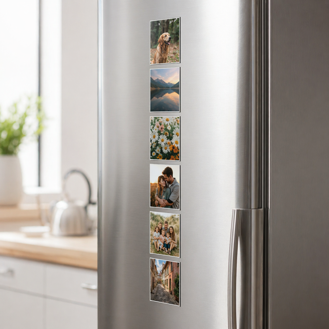 Personalized Couples Photo Fridge Magnets – Custom Anniversary Gifts