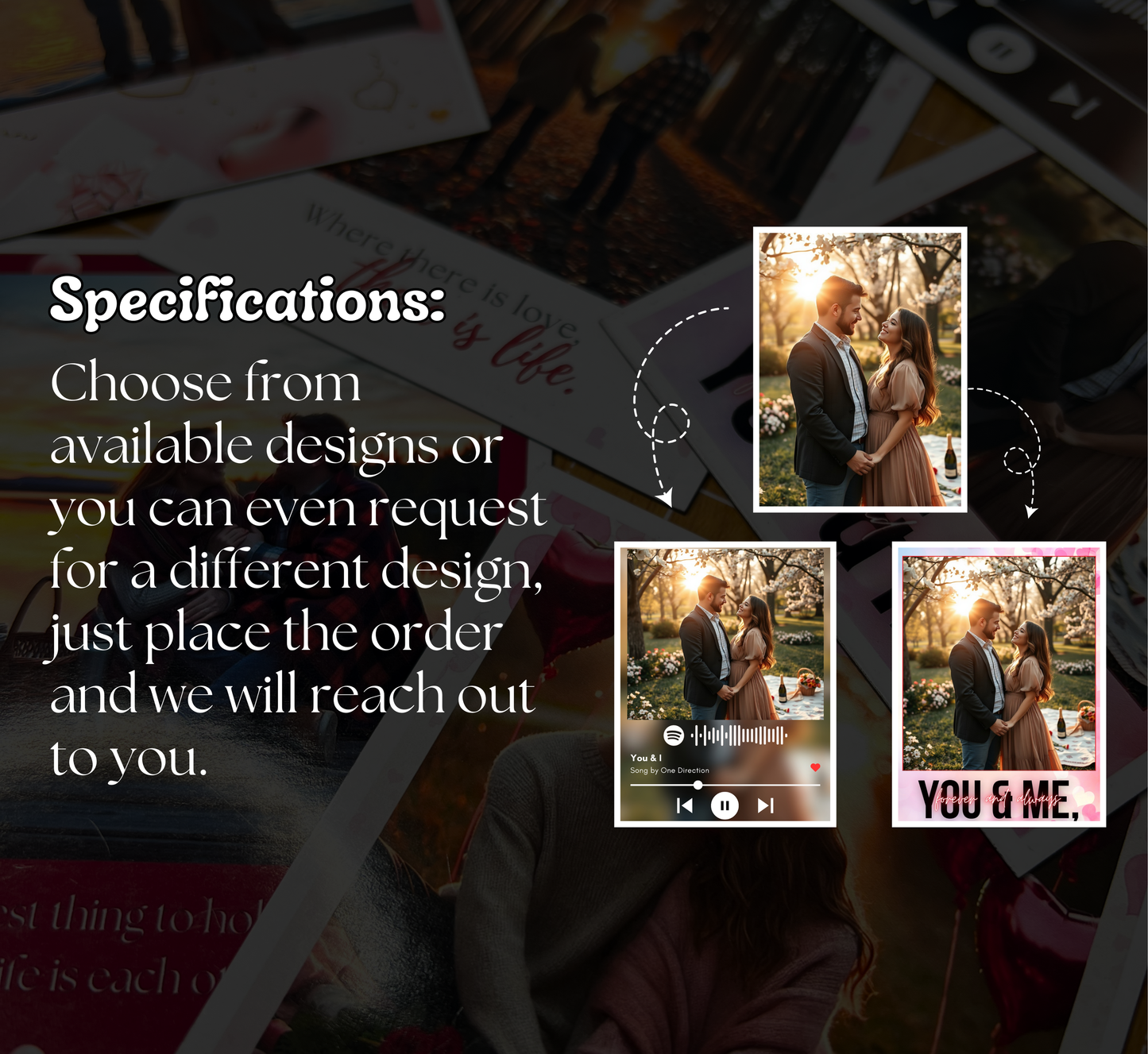 Personalized Couples Photo Fridge Magnets – Custom Anniversary Gifts