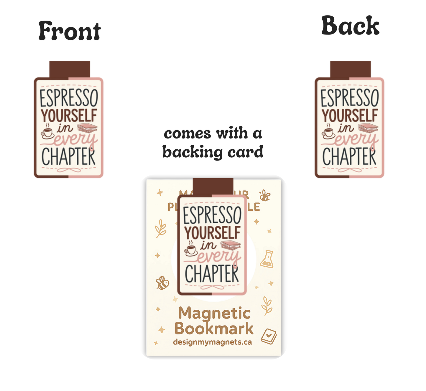 'Espresso' Magnetic Bookmark – Coffee Magnetic Bookmark