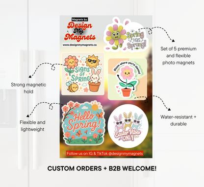 Spring Has Sprung – Floral & Easter Magnet Pack