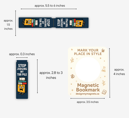 'TBR Pile' (Blue) Magnetic Bookmark | Book Club Accessories