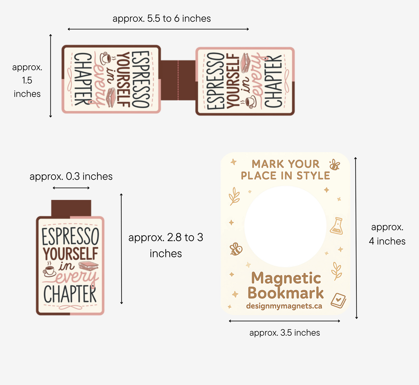 'Espresso' Magnetic Bookmark – Coffee Magnetic Bookmark