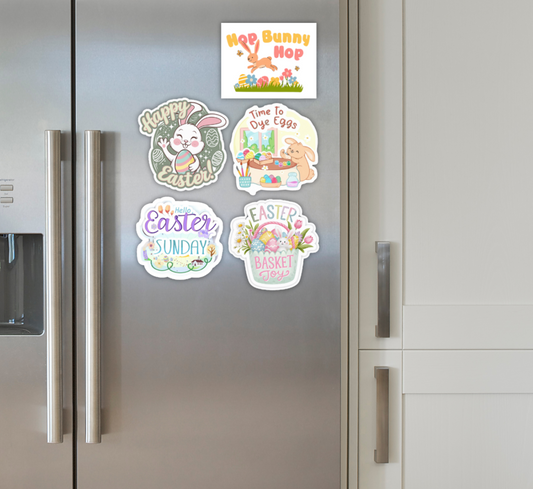 Hop Bunny Hop – Cute Easter Magnet Pack