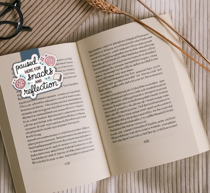 'Paused & Reflection' Magnetic Bookmark