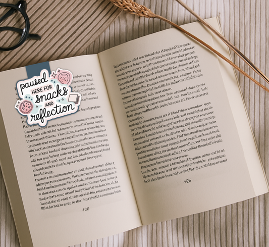 'Paused & Reflection' Magnetic Bookmark