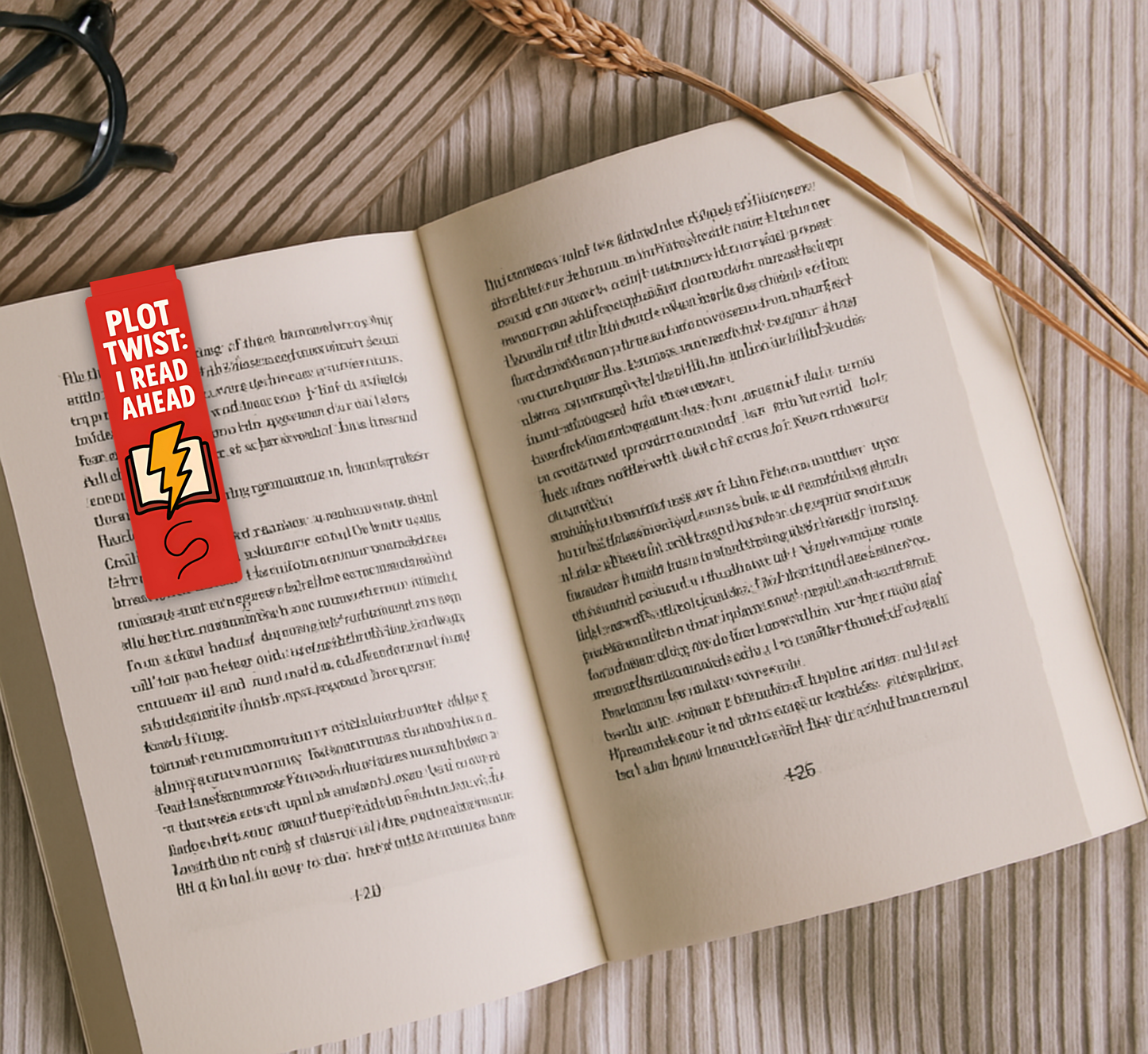 'Plot Twist' Magnetic Bookmark | Funny Gift for Book Lovers