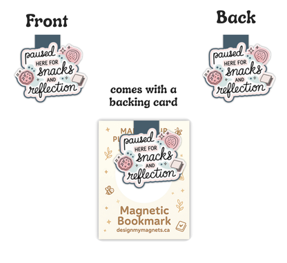 'Paused & Reflection' Magnetic Bookmark