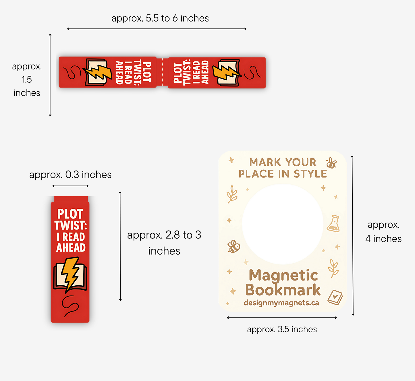 'Plot Twist' Magnetic Bookmark | Funny Gift for Book Lovers