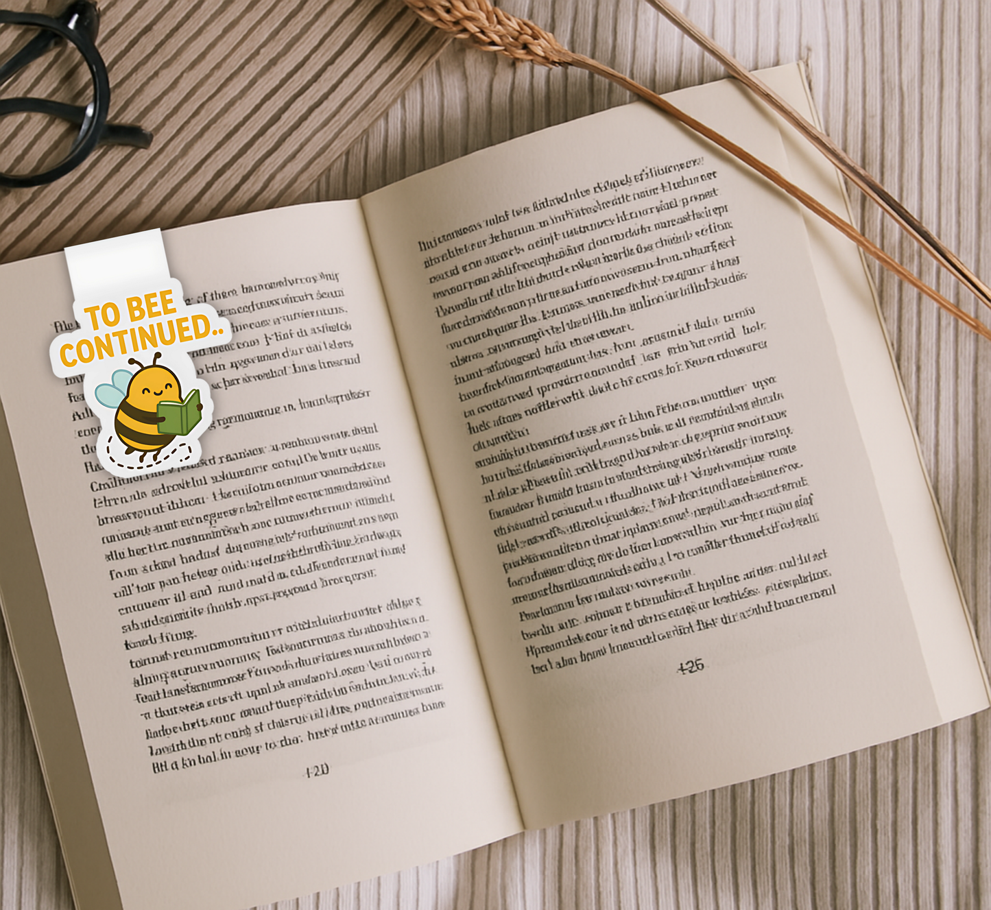 'To Bee Continued' Magnetic Bookmark | Cute Book Gift
