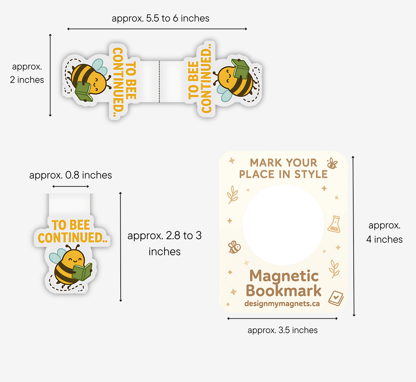 'To Bee Continued' Magnetic Bookmark | Cute Book Gift