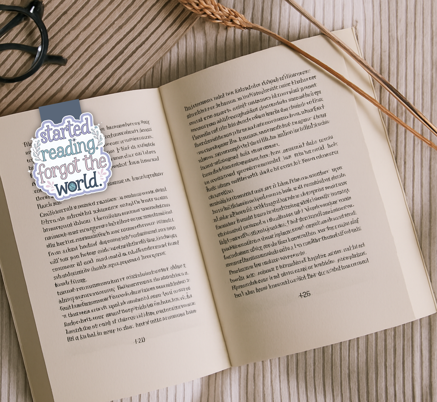 'Started Reading' Magnetic Bookmark for Book Lovers | Cute Gift for Readers