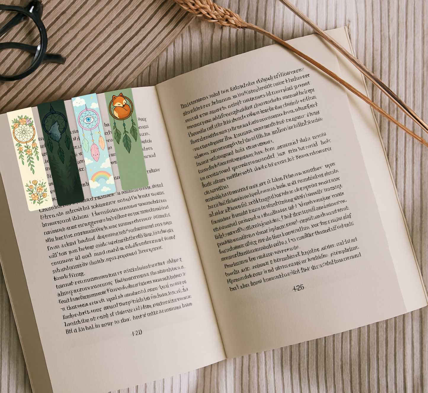 [Pack of 4] Dreamcatcher Magnetic Bookmark Collection
