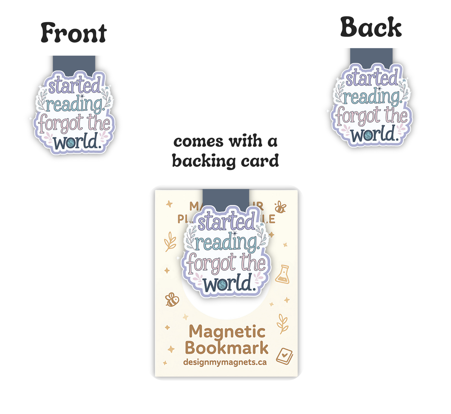 'Started Reading' Magnetic Bookmark for Book Lovers | Cute Gift for Readers