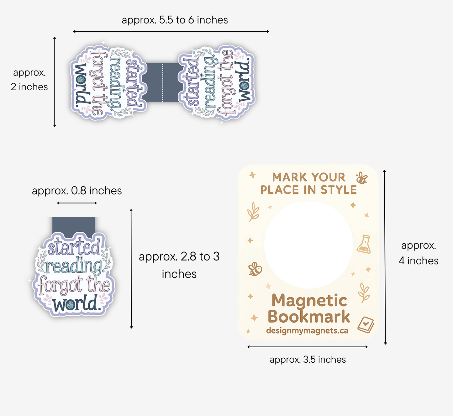 'Started Reading' Magnetic Bookmark for Book Lovers | Cute Gift for Readers