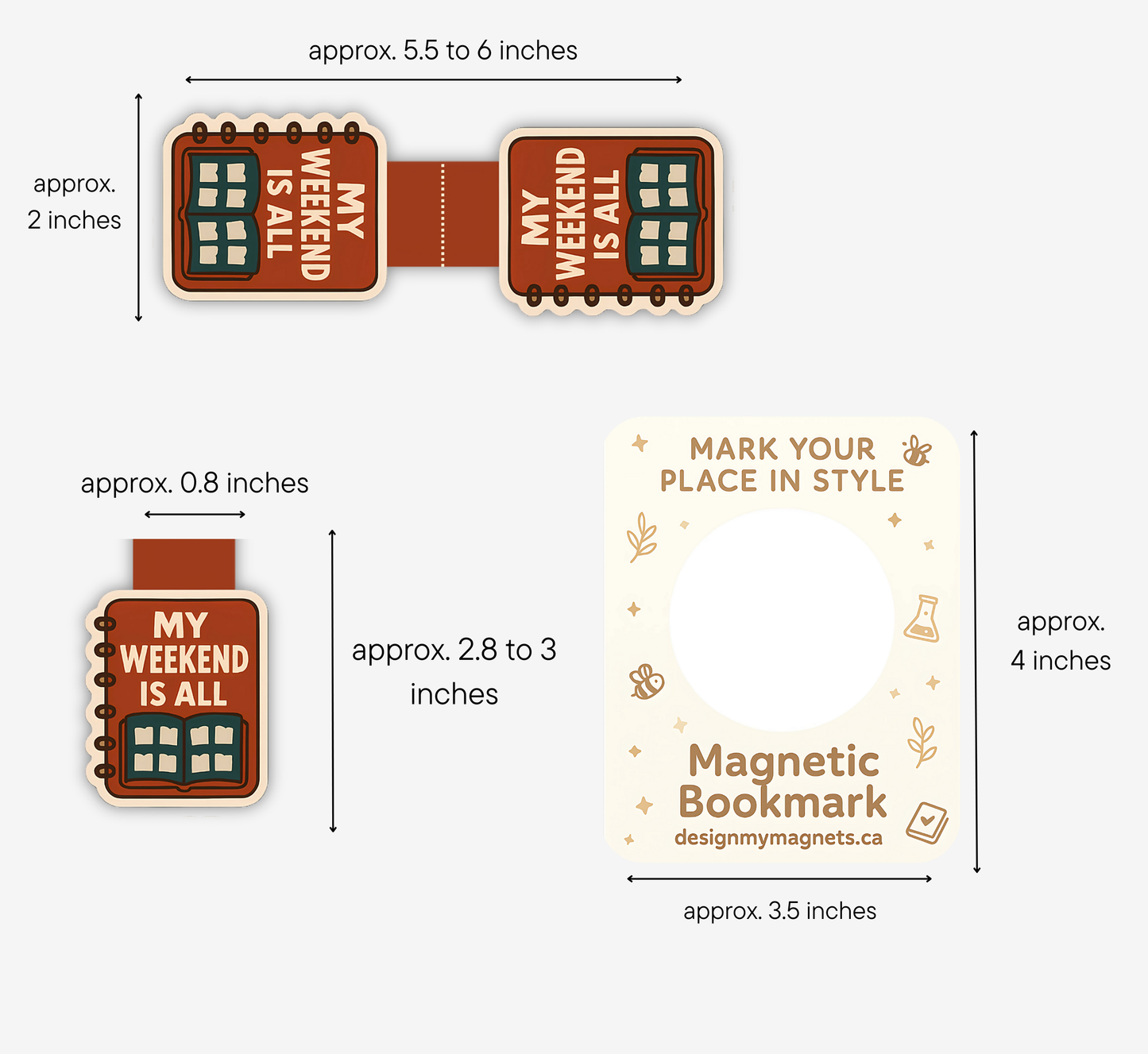 'Weekend Booked' Magnetic Bookmark | Magnetic Bookmark – Funny Gift for Readers