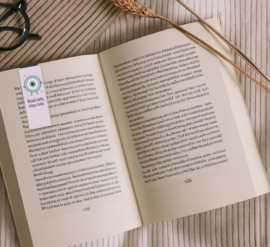 Cute Evil Eye Magnetic Bookmark | Funny Gift for Readers