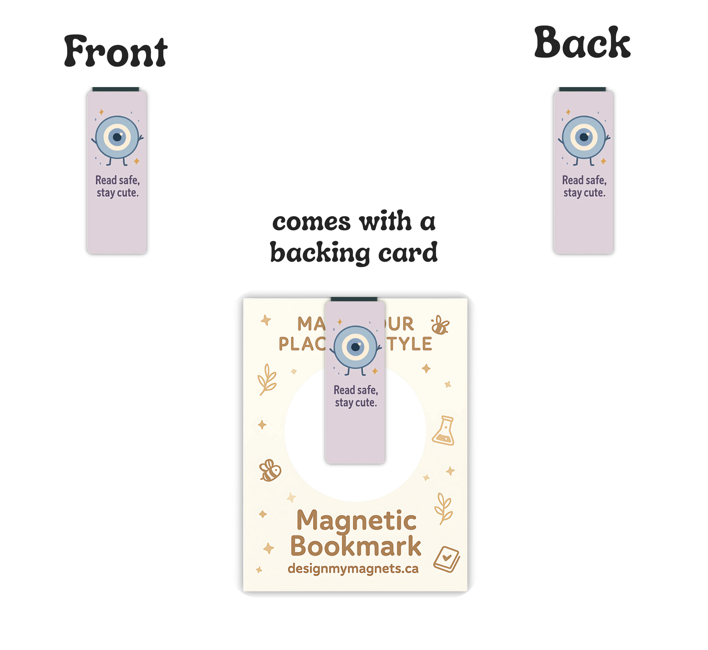 Cute Evil Eye Magnetic Bookmark | Funny Gift for Readers