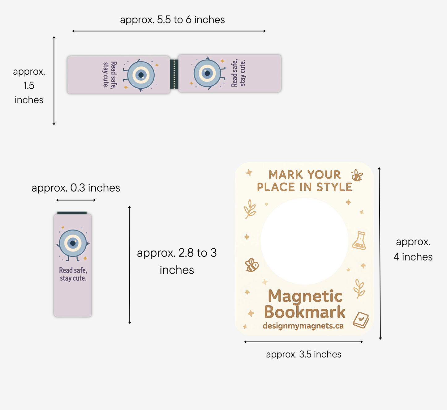 Cute Evil Eye Magnetic Bookmark | Funny Gift for Readers