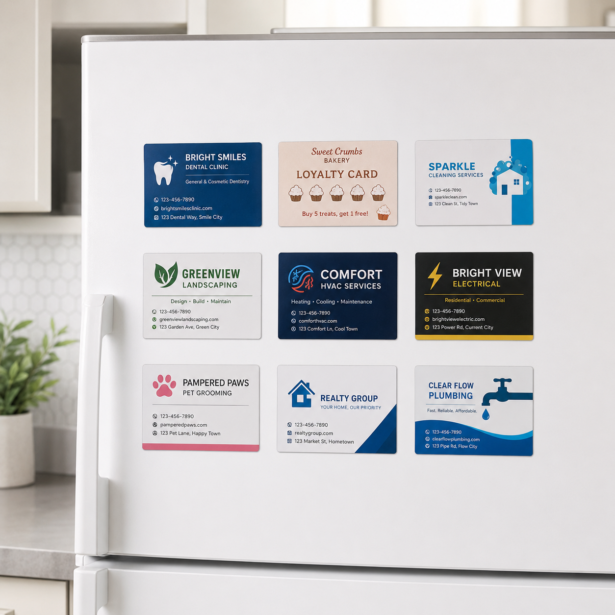 Custom Business Card Magnets | Flexible Magnetic Business Cards