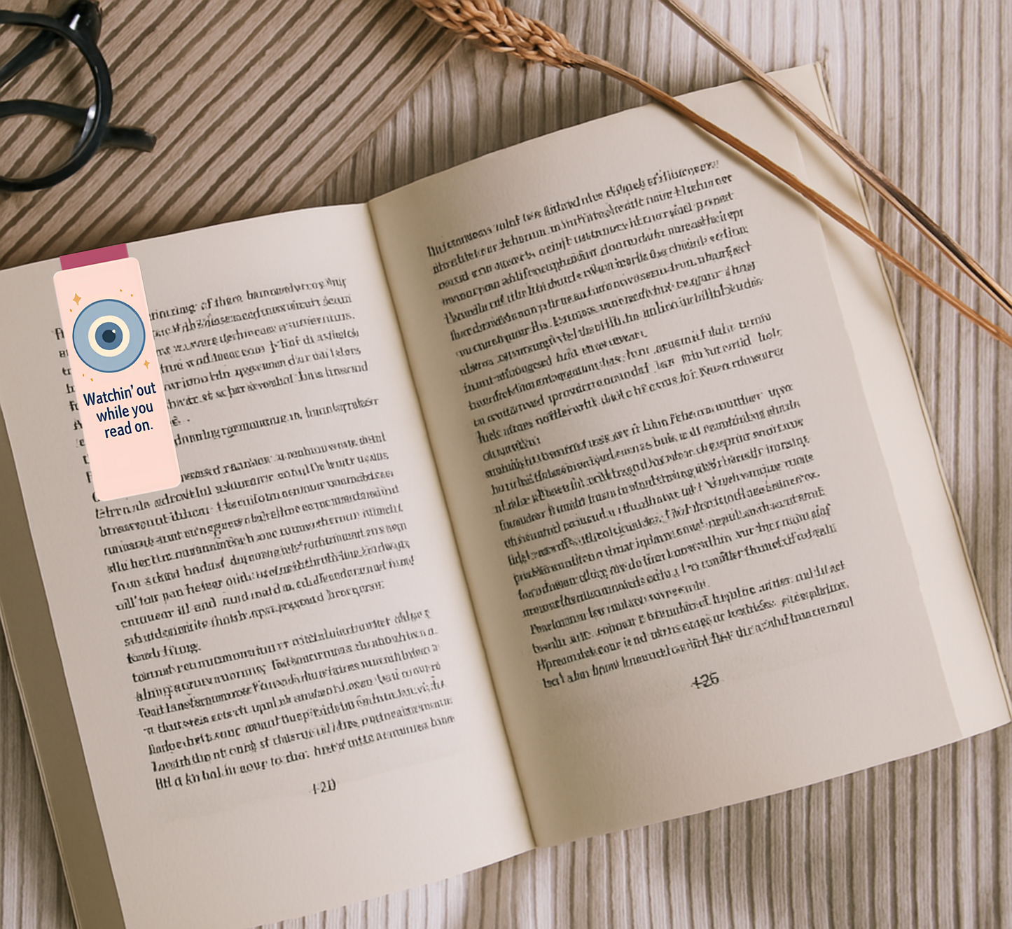 'Watchin' Out' Protective Evil Eye Magnetic Bookmark | Gift for Book Lovers