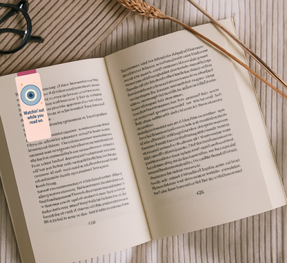 'Watchin' Out' Protective Evil Eye Magnetic Bookmark | Gift for Book Lovers