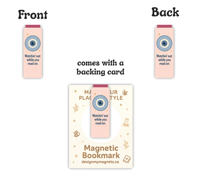 'Watchin' Out' Protective Evil Eye Magnetic Bookmark | Gift for Book Lovers