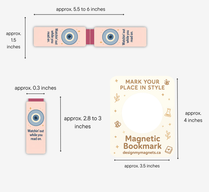 'Watchin' Out' Protective Evil Eye Magnetic Bookmark | Gift for Book Lovers