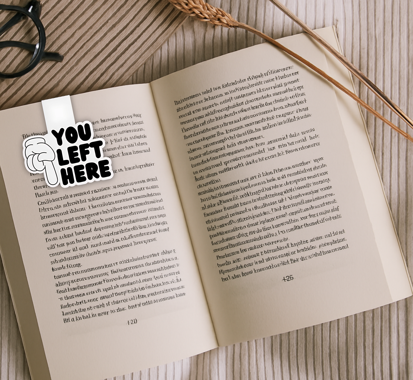 'You Left Here' Magnetic Bookmark | Funny Magnetic Bookmark