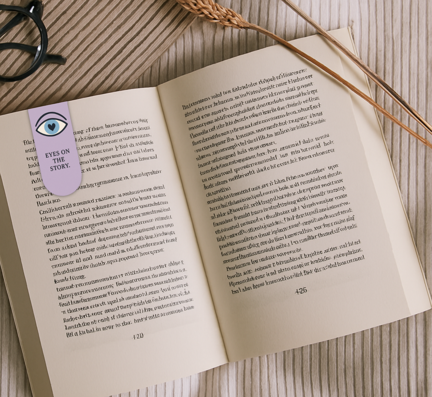 'Eyes on the Story' Evil Eye Bookmark | Magnetic Page Holder | Cute Gift for Readers