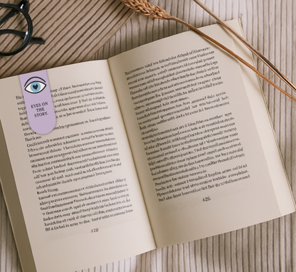 'Eyes on the Story' Evil Eye Bookmark | Magnetic Page Holder | Cute Gift for Readers