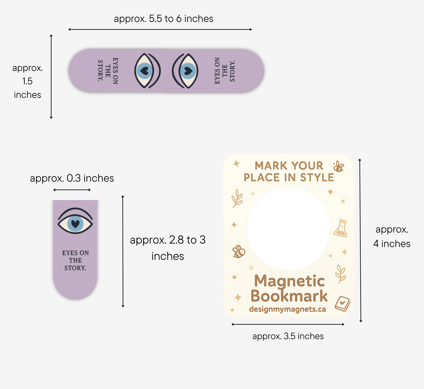 'Eyes on the Story' Evil Eye Bookmark | Magnetic Page Holder | Cute Gift for Readers