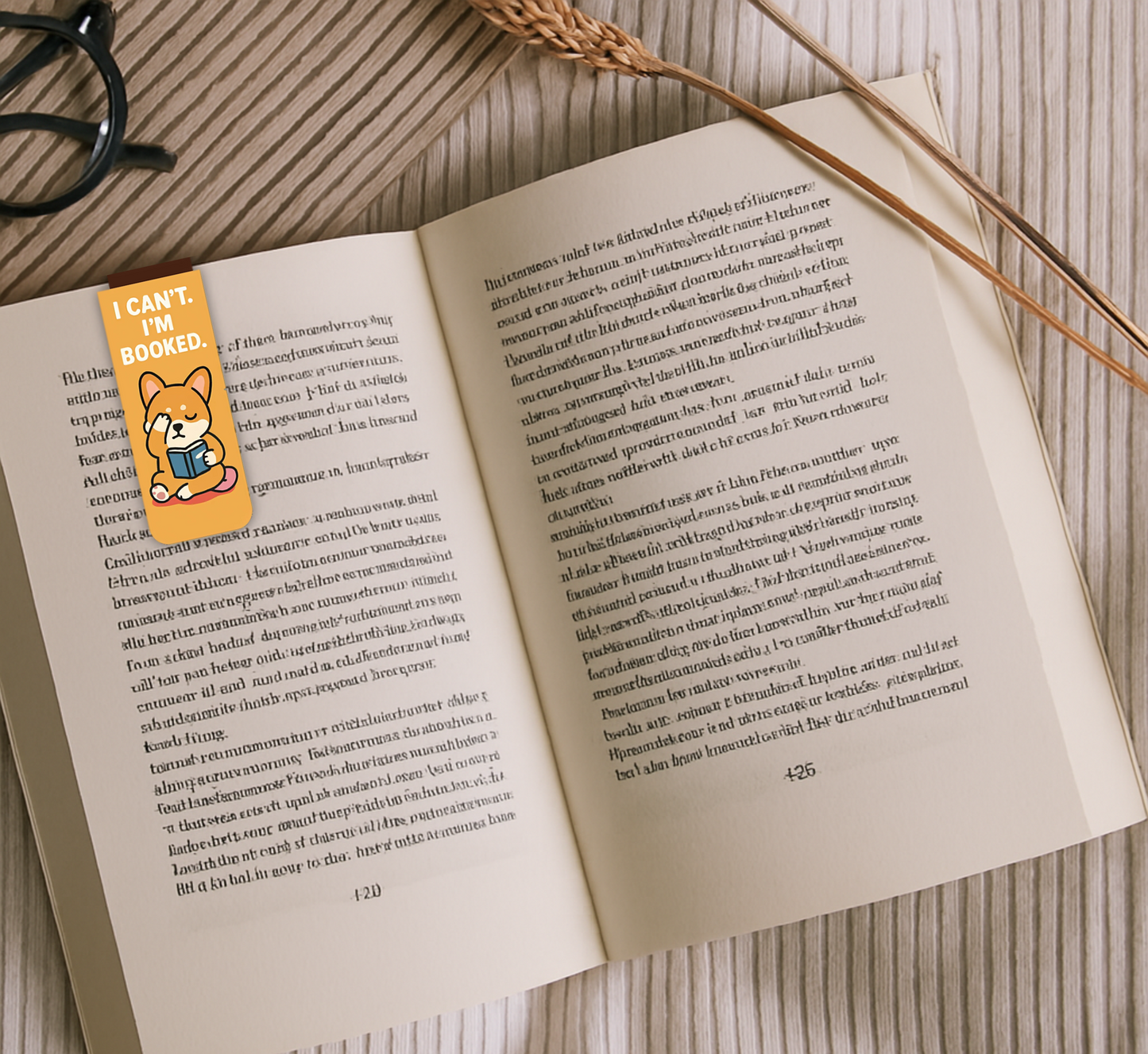'I Can't I'm Booked' Corgi Magnetic Bookmark | Funny Magnetic Bookmark for Dog Lovers & Readers