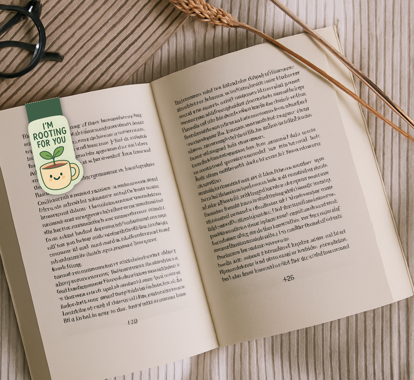 'Rooting for You' Magnetic Bookmark | Plant-Themed Bookmark