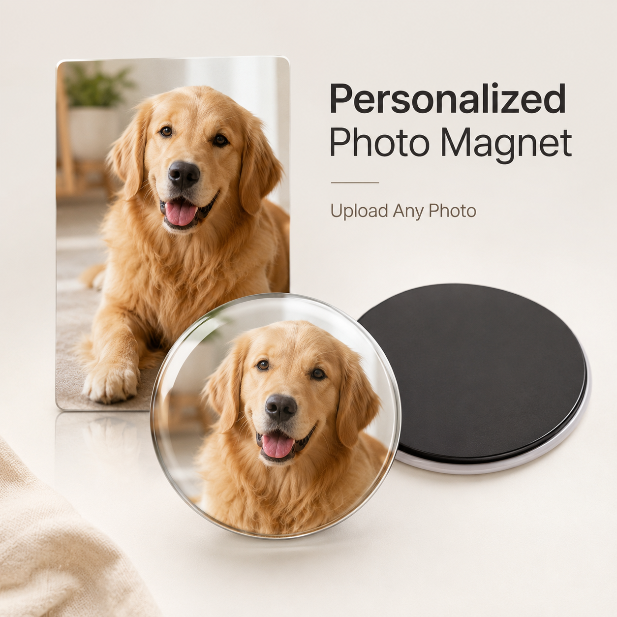 Custom Glass Photo Magnets | Glass Cabochon Fridge Magnets