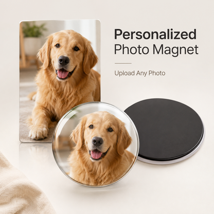 Custom Glass Photo Magnets | Glass Cabochon Fridge Magnets