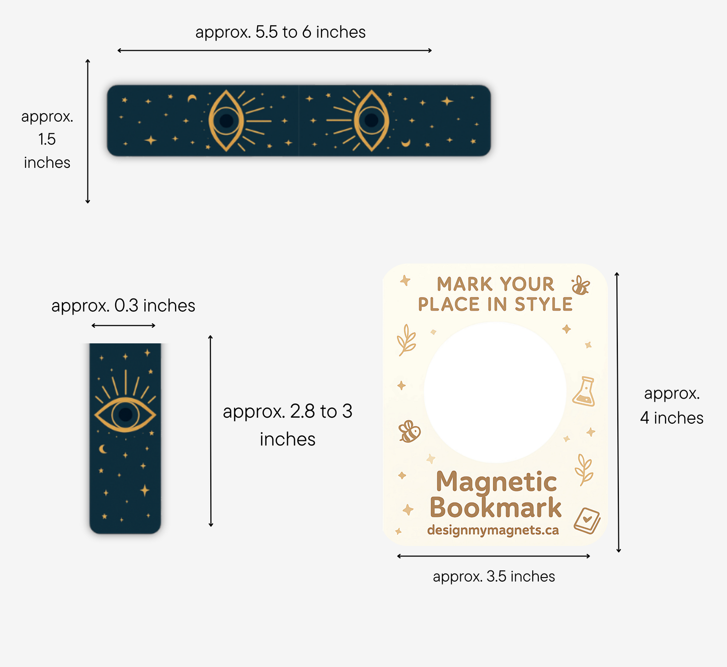 Mystical Evil Eye Magnetic Bookmark | Celestial Bookish Gift for Readers & Book Lovers
