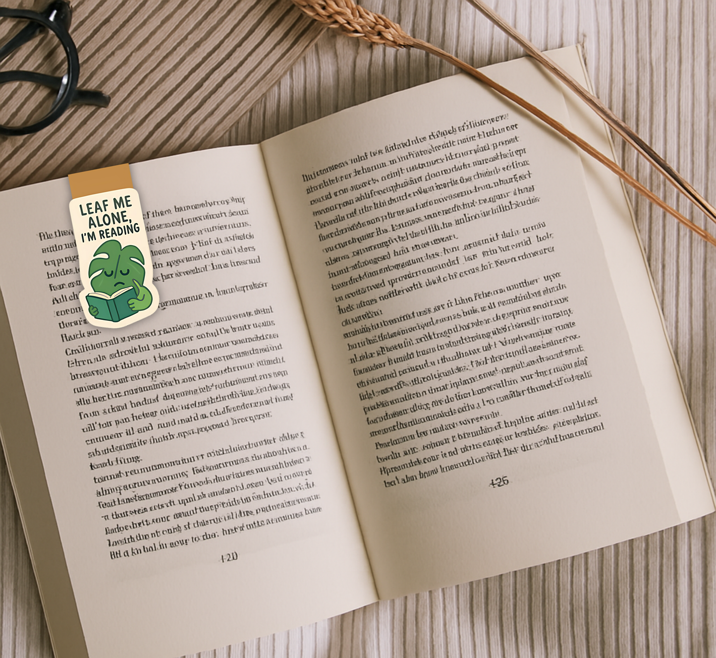 'Leaf Me Alone' Magnetic Bookmark | Plant Lover Gift