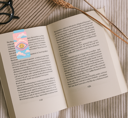 "Smiley Evil Eye Magnetic Bookmark | Cute Bookmark