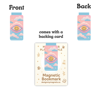 "Smiley Evil Eye Magnetic Bookmark | Cute Bookmark