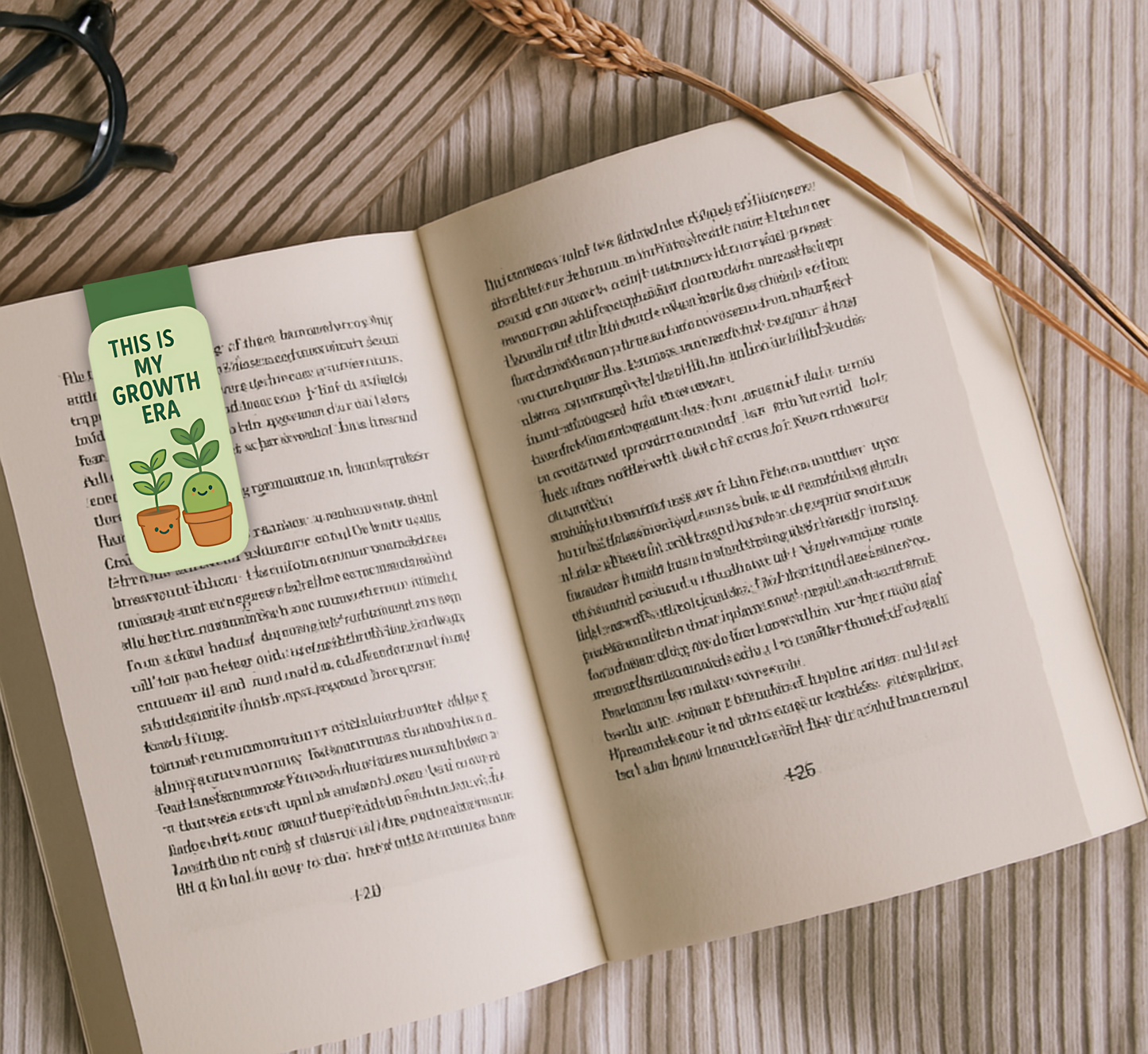 'Growth Era' Magnetic Bookmark | Cute Plant Bookmarks