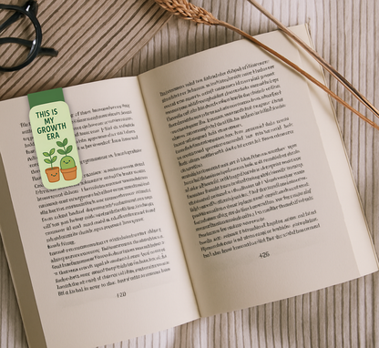 'Growth Era' Magnetic Bookmark | Cute Plant Bookmarks