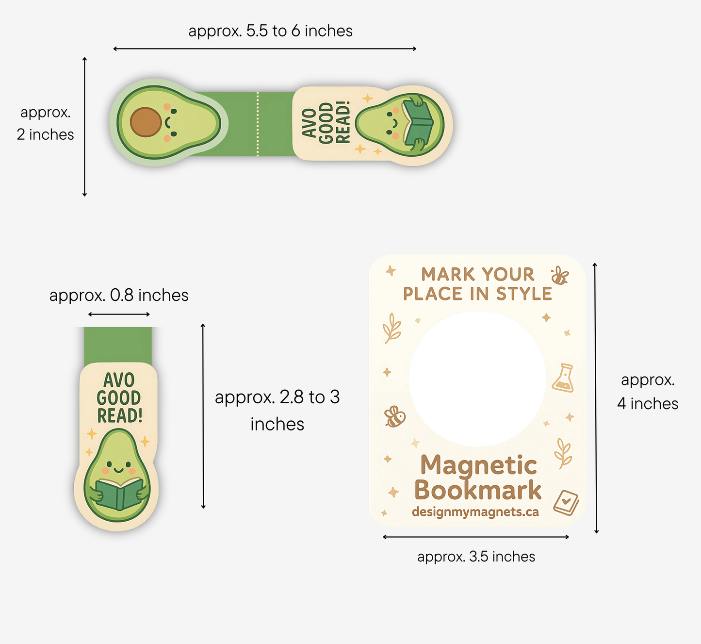 Avo Good Read! Magnetic Bookmark | Funny Avocado Book Accessory