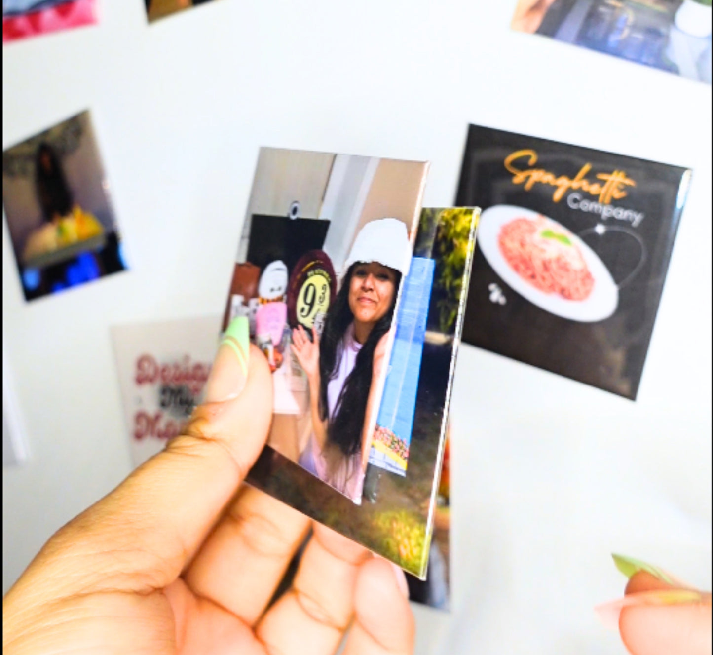 Custom Button Fridge Magnets – 2.5" x 2.5" Square | Personalized Picture Magnets