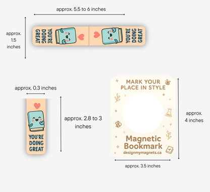 'You're Doing Great' Magnetic Bookmark | Cute Encouraging Gift for Readers & Students