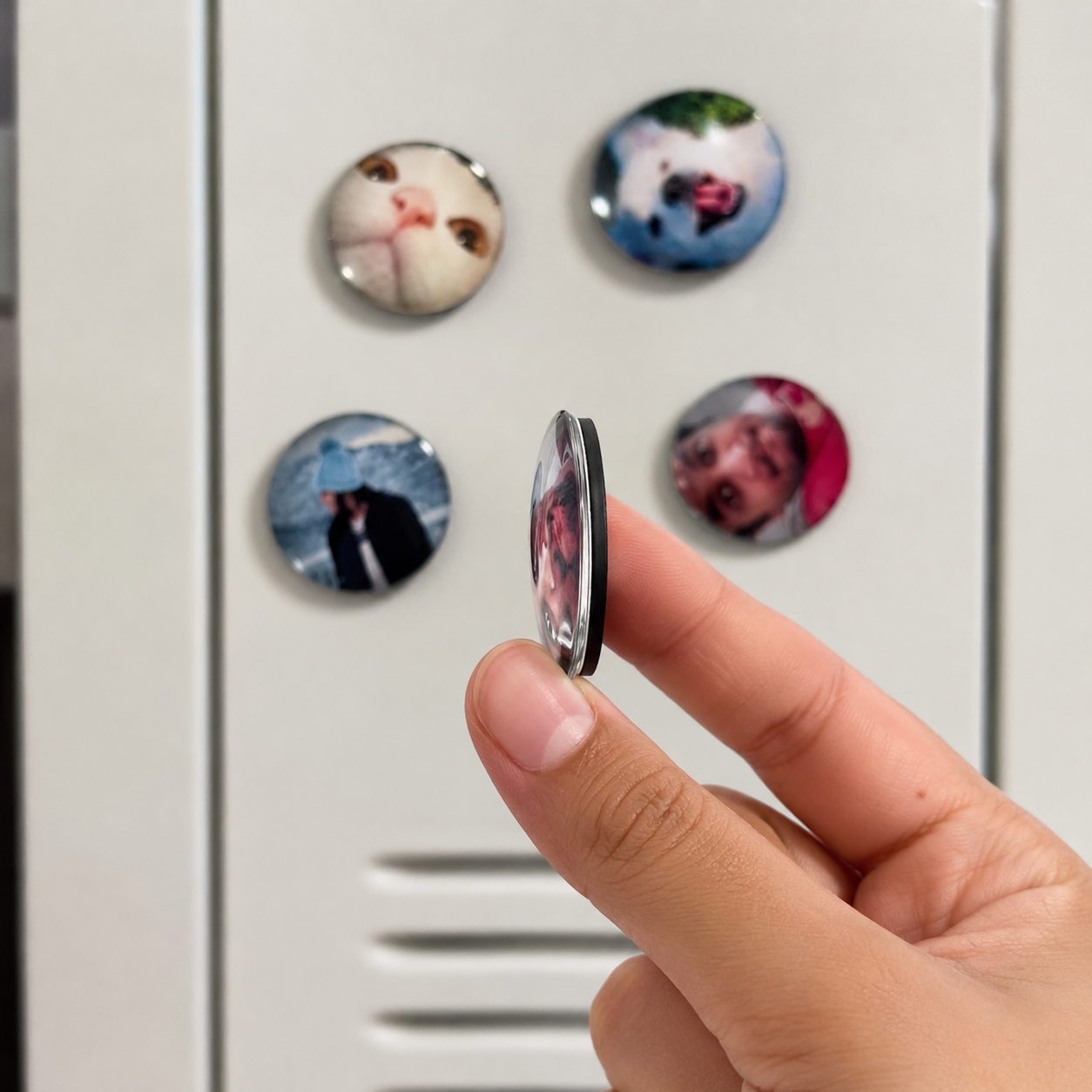 Custom Glass Photo Magnets | Glass Cabochon Fridge Magnets